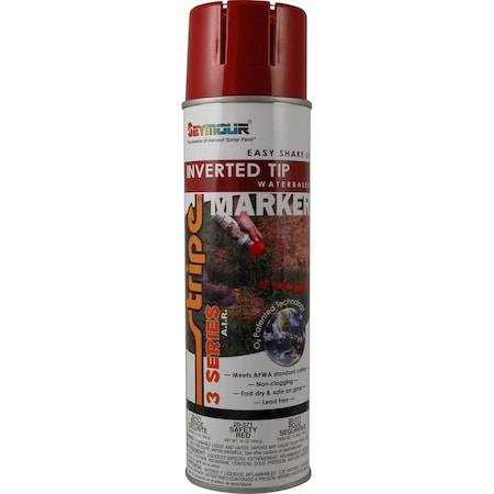 Seymour Midwest 20 oz Inverted Tip Air Tech Marking Paint, Safety Red SM20-371